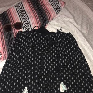 Halter, black, swing, mini dress